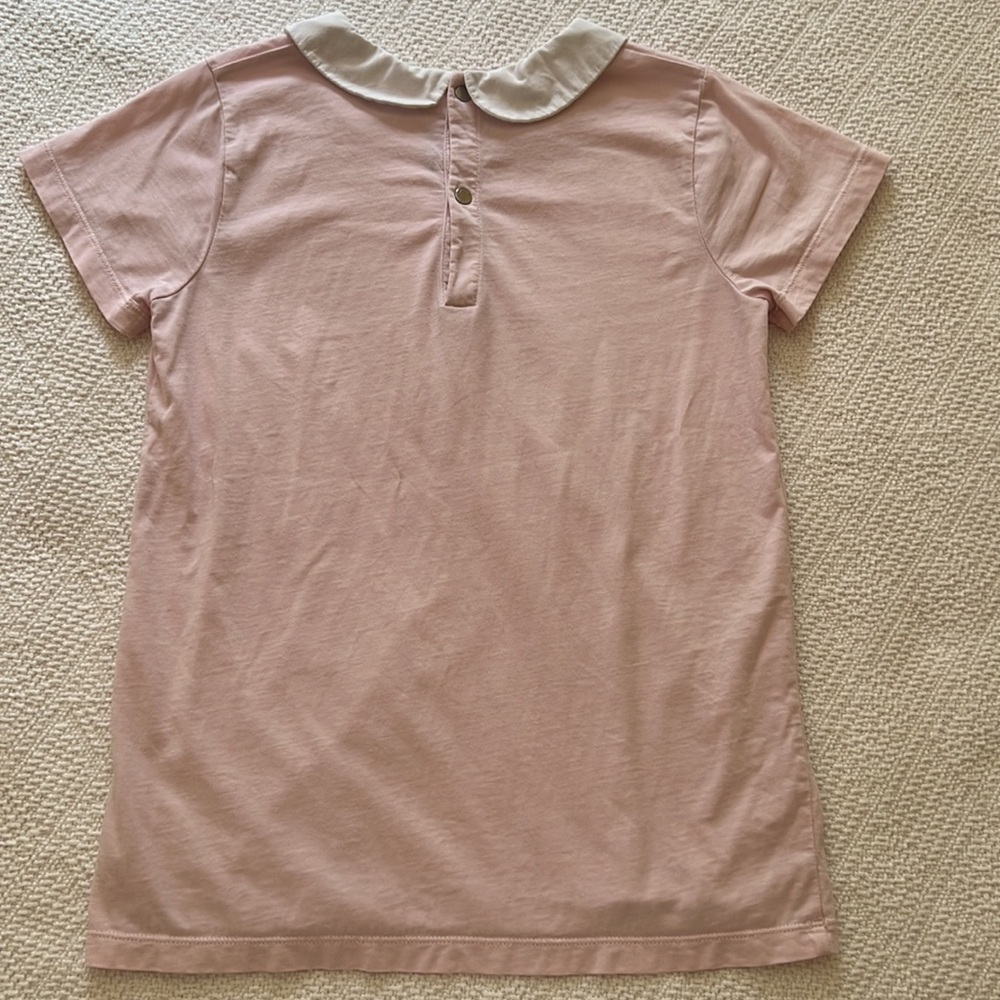 Jacadi Paris light pink white collared top - Picture 4 of 9